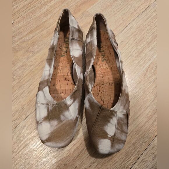 Korks By Kork-Ease Palmer Ballet Flat In Green And White Size 7.5 - Picture 3 of 8